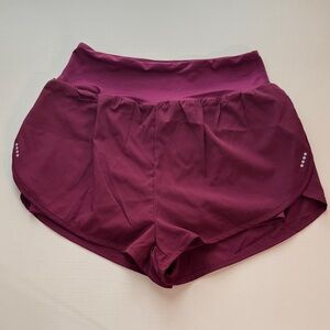 SHEIN Women's Berry Athletic Shorts